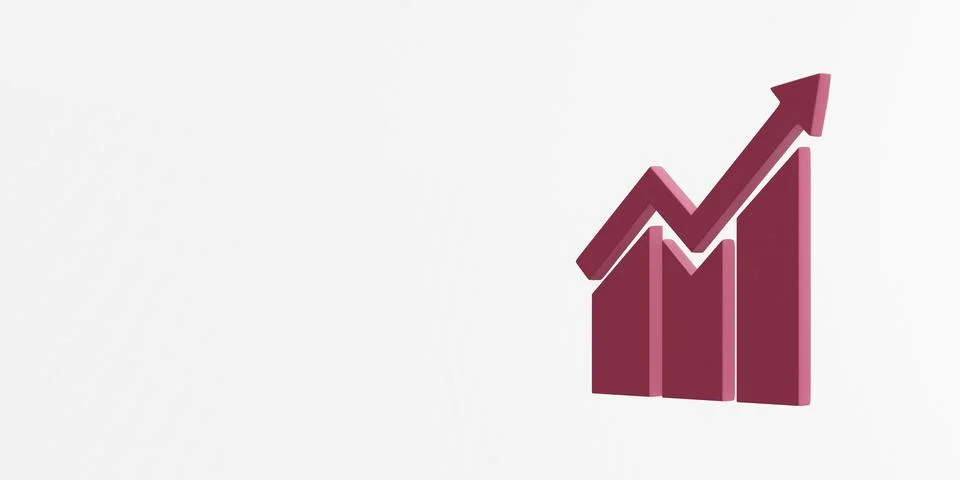 Sustainable Development Goals Decent Work and Economic Growth icon. 3D rend.. Stock Illustration
