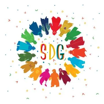 Sustainable Development Goals set Stock Illustration