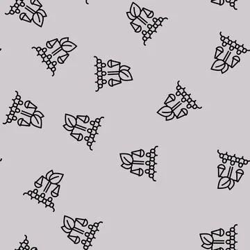 Sustainable development line seamless pattern Stock Illustration