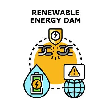 Sustainable energy development breaking global environmental challenges Stock Illustration