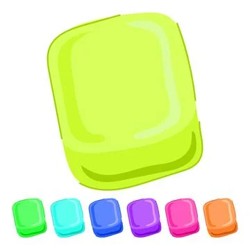 Sustainable ice cubes reusable vector cartoon graphic Stock Illustration
