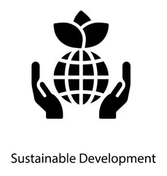 Sustainable Natural Development Illustrazione stock