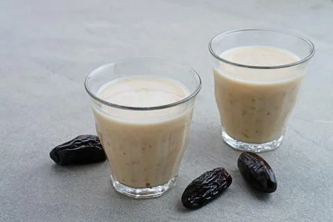 Susu Kurma or Dates fruit smoothie  스톡 사진