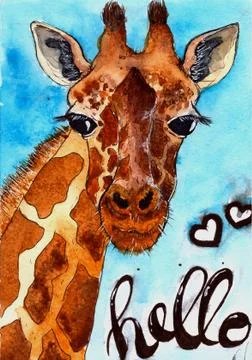 Сute giraffe Illustration