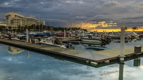 Sutera Harbour Sunset  Stock-Footage 85344919