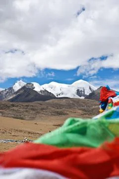 Sutra streamers Stock Photos