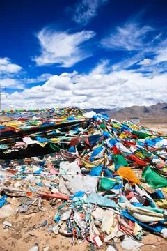 Sutra streamers Stock Photos