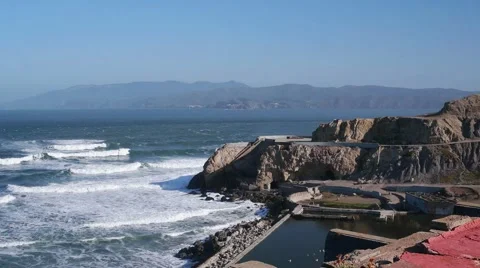 Sutro Bath Ruins Stock Footage 49667653