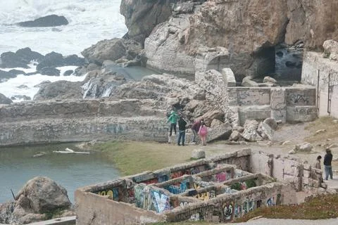 Sutro Baths ruins 스톡 사진