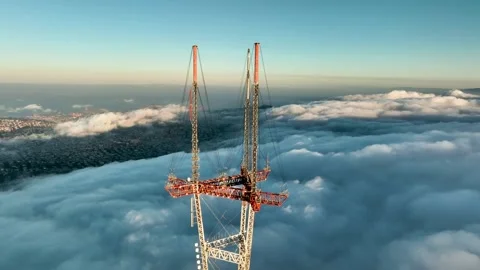 Sutro Tower 4K Drone Shot Stock Footage 250287249