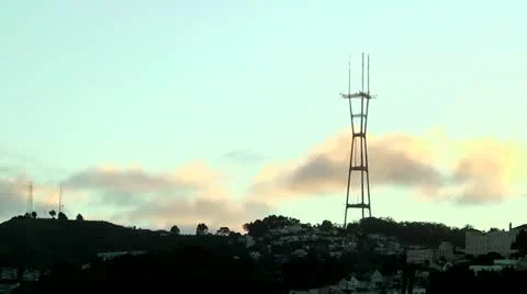 Sutro Tower Timelapse Stock Footage 20421323