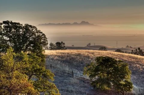 Sutter buttes sunrise 写真素材