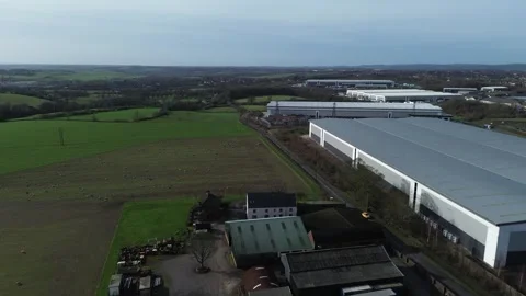 Sutton-In-Ashfield, Nottingham, UK. 2026, FEB, 17; Ladywood Solar Farm Video stock 331803576