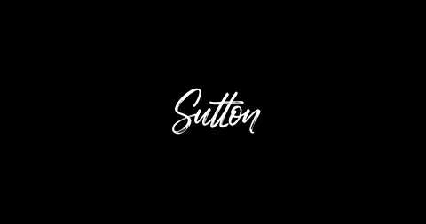 Sutton Female Name Animated Cursive Call... | Stock Video | Pond5