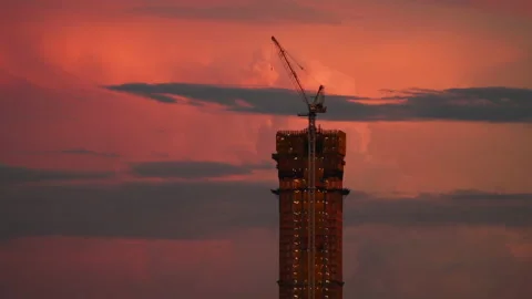 Sutton Place Sunset Short Stock Footage 133836761