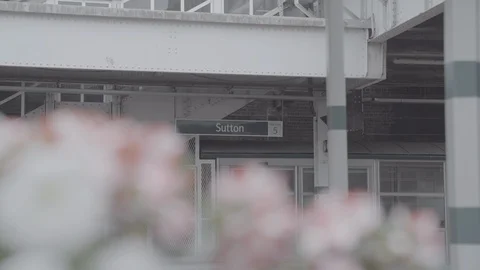 Sutton Train Station Stock Footage 116595298