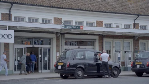 Sutton Train Station Stock Footage 116602334