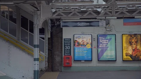 Sutton Train Station Stock Footage 116605090