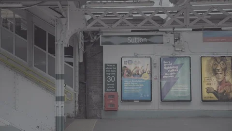 Sutton Train Station Stock Footage 116605123