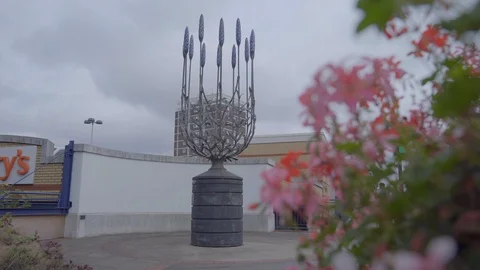 Sutton Wallington Lavender Sculpture Stock Footage 116555930