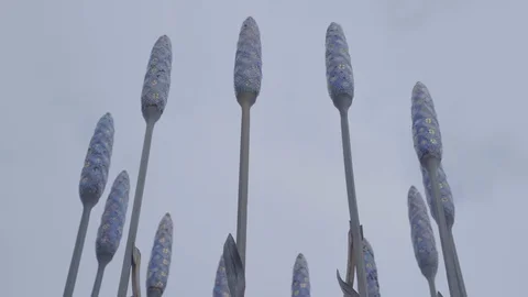 Sutton Wallington Lavender Sculpture Video stock 116556163