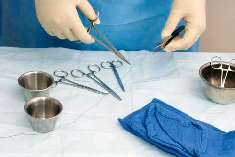 Suture Foto stock