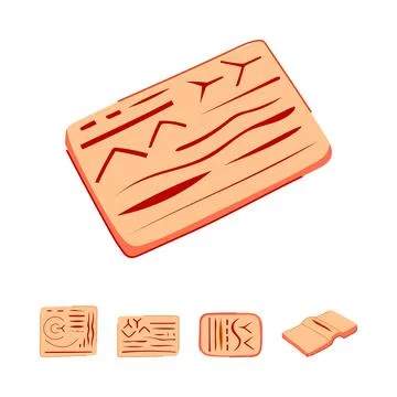 Suture practice pad displaying various incision types for training Illustrazione stock