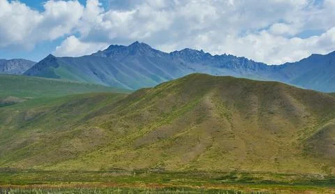 Suusamyr Valley Foto stock