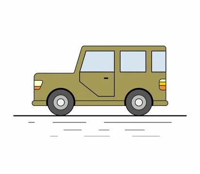 SUV car Stock Illustration