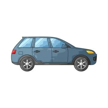 SUV car illustration Stock Illustration