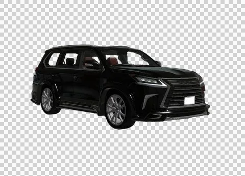 SUV car isolated on transparent background Stock Illustration