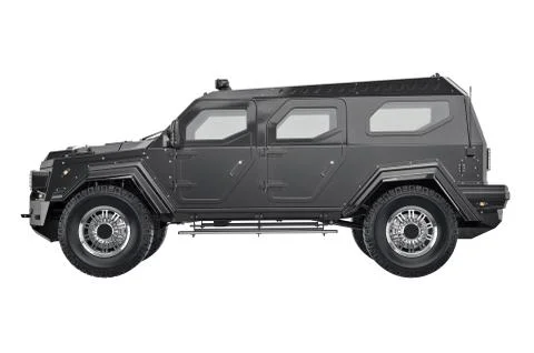 Suv car, side view Stock Illustration