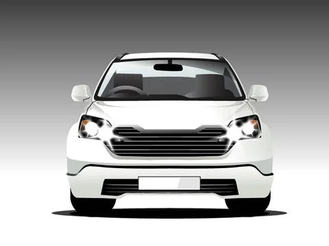 Suv car. Vector illustration Stock Illustration