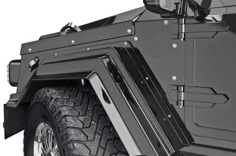 Suv car wheel, close view Stock-Illustration