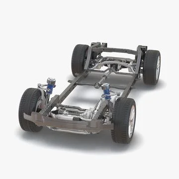 SUV Chassis Frame 3D Model