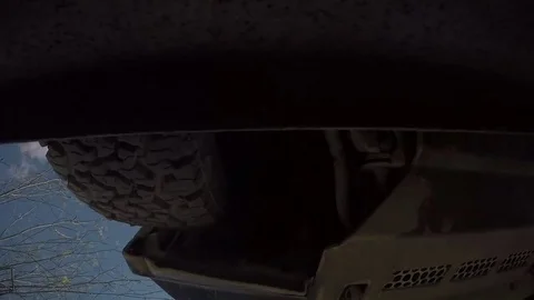 SUV crossing over the camera Stock Footage 82416108