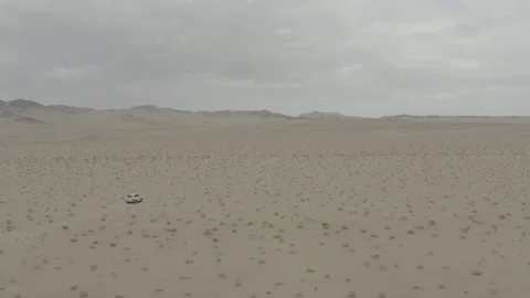 Suv in the desert Stock Footage 256828377