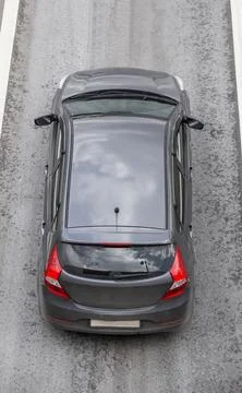 SUV driving on the highway Foto stock