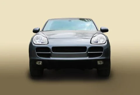 SUV on gradient background Stock Photos