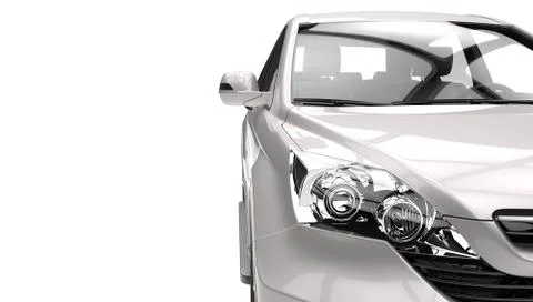 SUV Headlights Shot イラスト素材