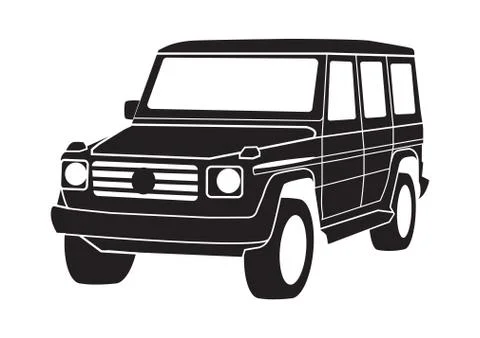 SUV Stock Illustration