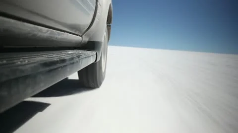 SUV on open road Stock Footage 10908316