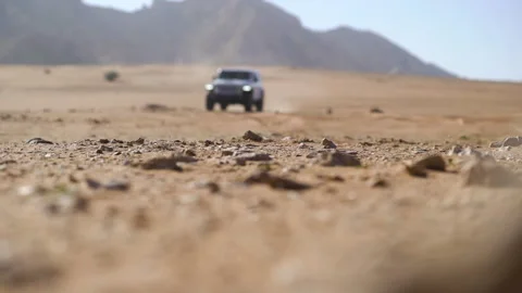 SUV rides off-road Stock-Footage 203478909