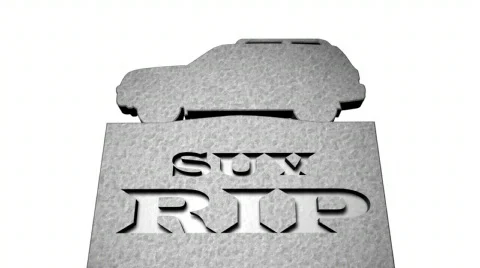 SUV RIP Against White Background Vidéo 327280