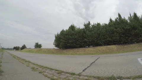 SUV on the road Stock Footage 83616655