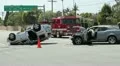 SUV Rollover Accident - Airbags Deployed HD Footage