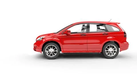 SUV Side View Stock Illustration