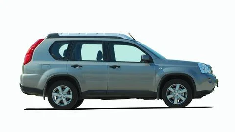 SUV on a white background Fotos Stock