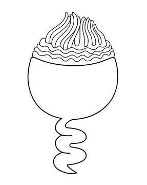 Suvoy ciliates - microorganism - vector linear illustration for coloring. Stock Illustration