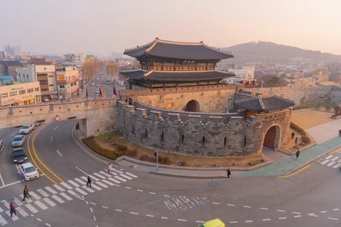 Suwon road Stock Footage 106663685